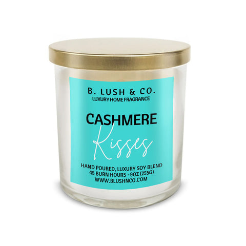 “Cashmere Kisses” 9 oz Double Wick Soy Candle