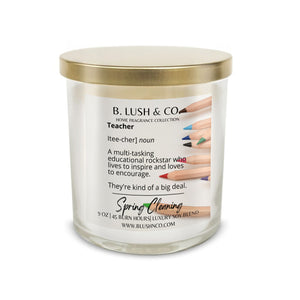 Teacher Appreciation 9 oz Double Wick Candle